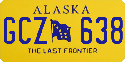 AK license plate GCZ638
