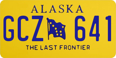 AK license plate GCZ641