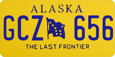 AK license plate GCZ656