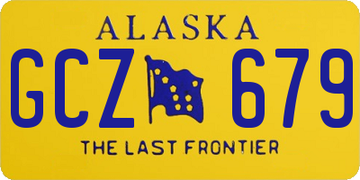 AK license plate GCZ679