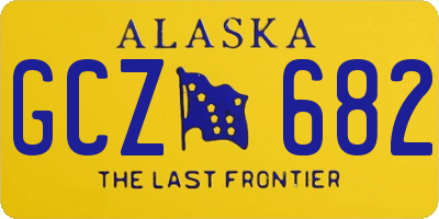AK license plate GCZ682