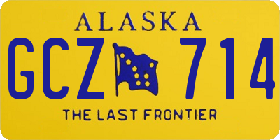 AK license plate GCZ714