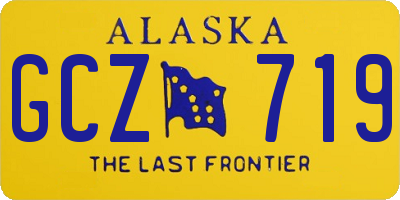 AK license plate GCZ719