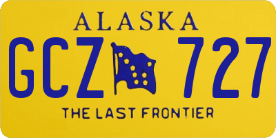 AK license plate GCZ727