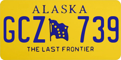 AK license plate GCZ739