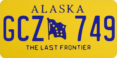 AK license plate GCZ749