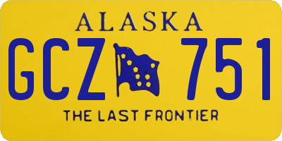 AK license plate GCZ751