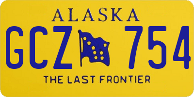 AK license plate GCZ754