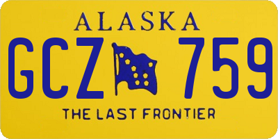 AK license plate GCZ759