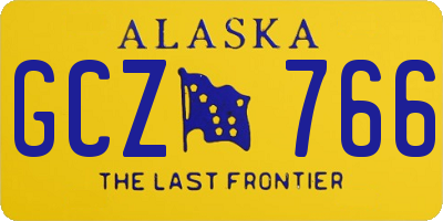 AK license plate GCZ766