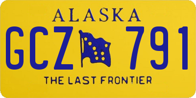 AK license plate GCZ791
