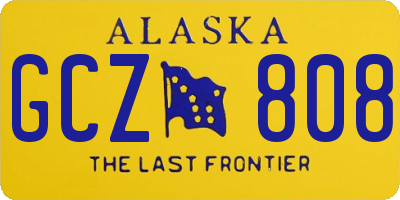 AK license plate GCZ808