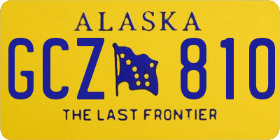 AK license plate GCZ810