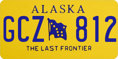 AK license plate GCZ812