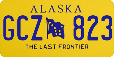 AK license plate GCZ823