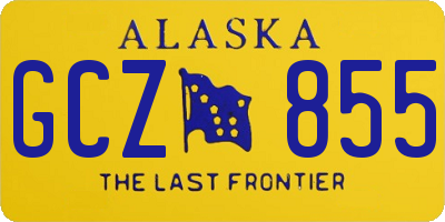 AK license plate GCZ855