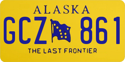 AK license plate GCZ861