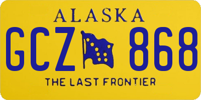 AK license plate GCZ868