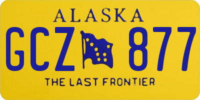 AK license plate GCZ877