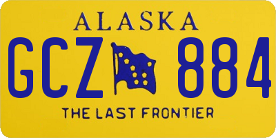 AK license plate GCZ884