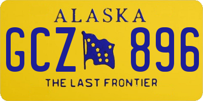AK license plate GCZ896