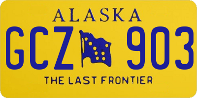 AK license plate GCZ903