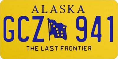 AK license plate GCZ941