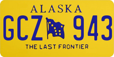 AK license plate GCZ943