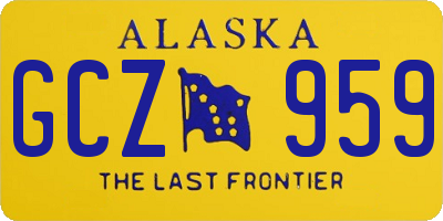 AK license plate GCZ959