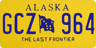 AK license plate GCZ964