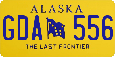 AK license plate GDA556