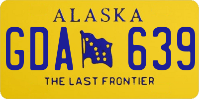 AK license plate GDA639