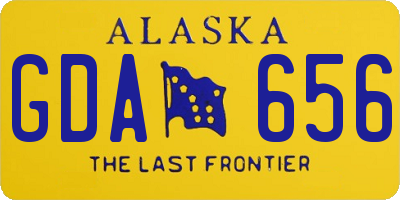 AK license plate GDA656