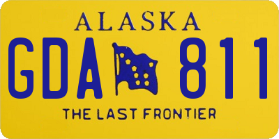 AK license plate GDA811