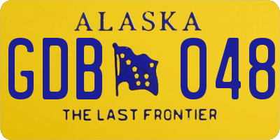AK license plate GDB048