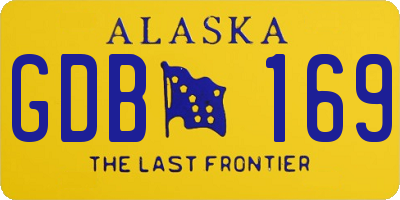 AK license plate GDB169