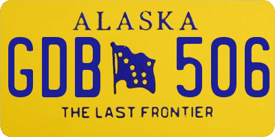 AK license plate GDB506