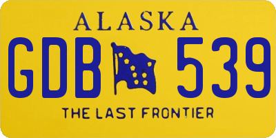 AK license plate GDB539