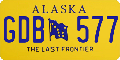 AK license plate GDB577