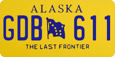 AK license plate GDB611