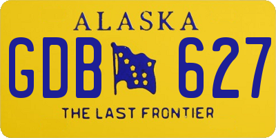 AK license plate GDB627