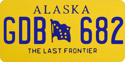AK license plate GDB682