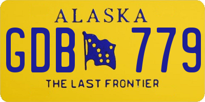 AK license plate GDB779