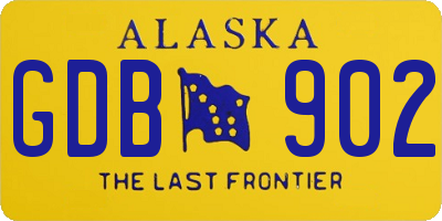 AK license plate GDB902
