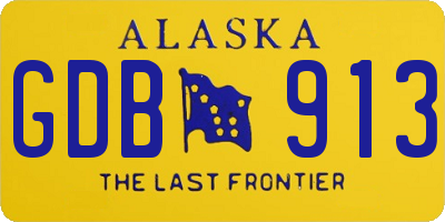 AK license plate GDB913