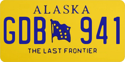 AK license plate GDB941