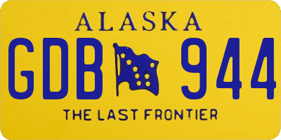 AK license plate GDB944
