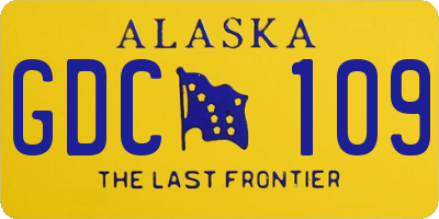 AK license plate GDC109