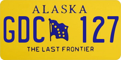 AK license plate GDC127