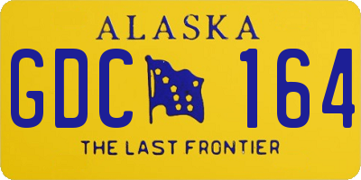 AK license plate GDC164